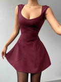 Sleeveless A-line mini dress