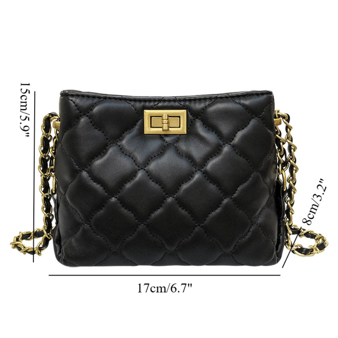 Bolso cruzado mini de cadena para dama — primavera/verano