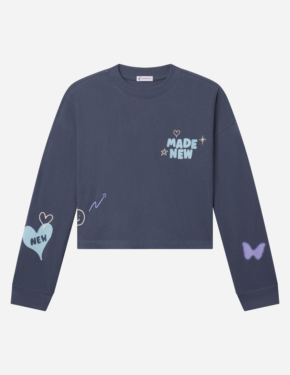 "Made New" Long-Sleeve Cropped T-Shirt