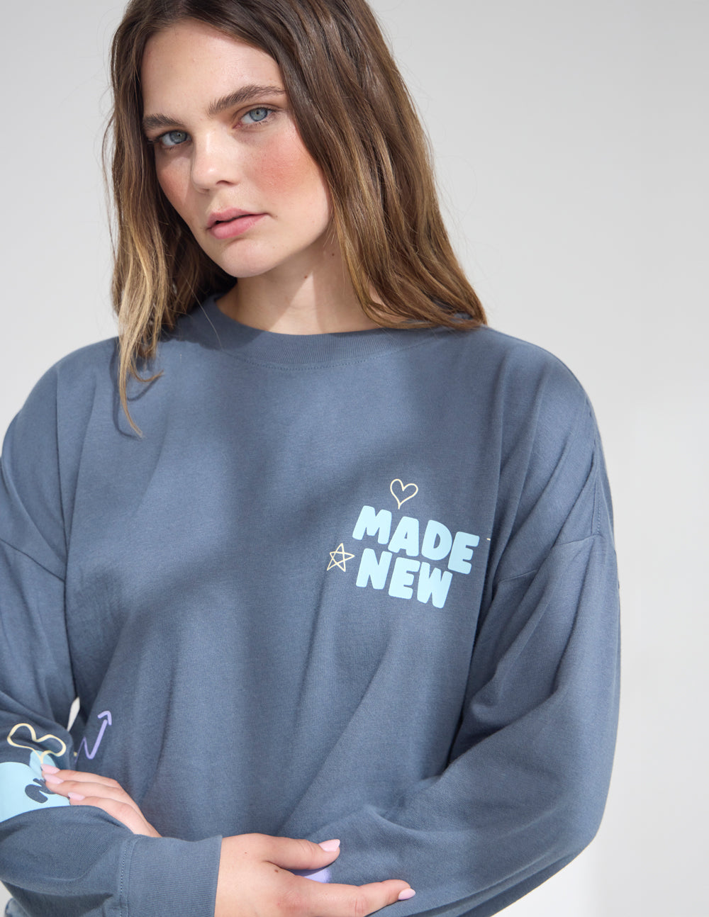 Camiseta corta de manga larga “Made New”