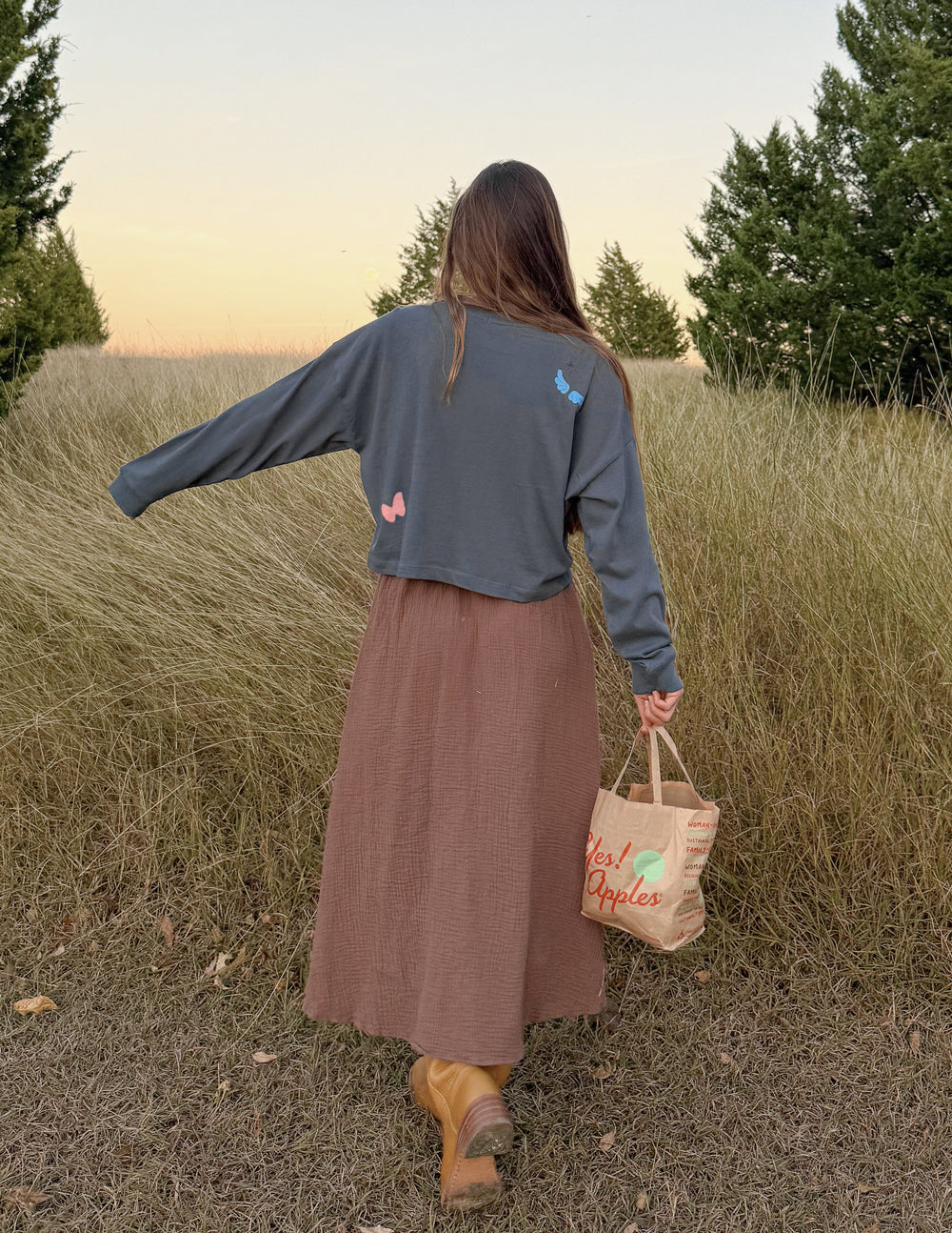 "Made New" Long-Sleeve Cropped T-Shirt