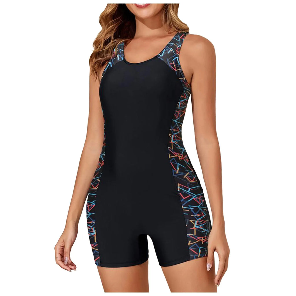 Women's One-Piece Athletic Swimsuit | AquaFlex