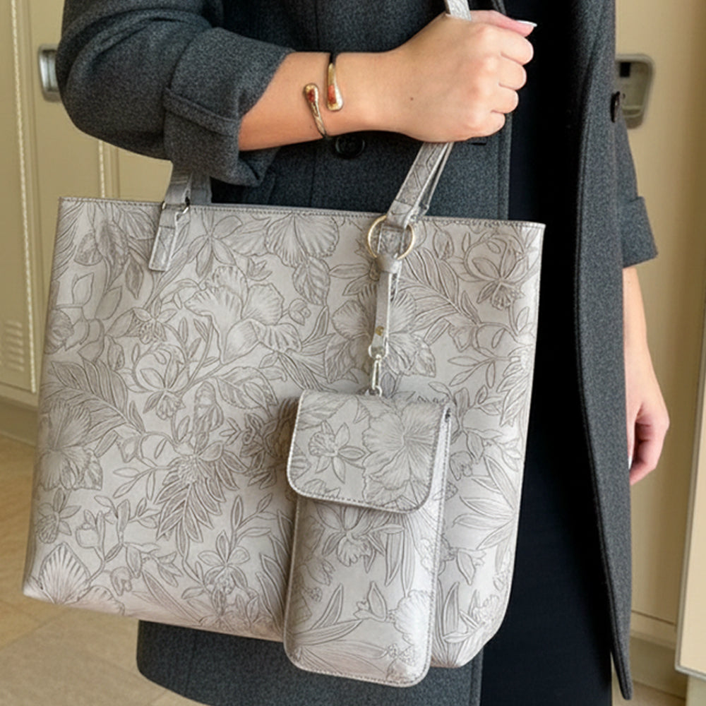 Bolso Floral con Correa Cruzada