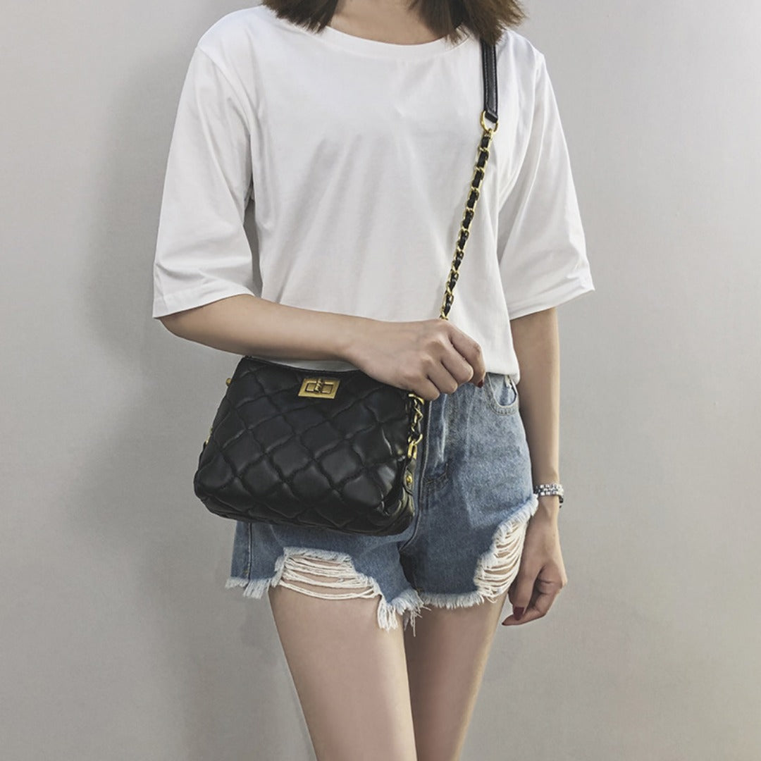 Bolso cruzado mini de cadena para dama — primavera/verano